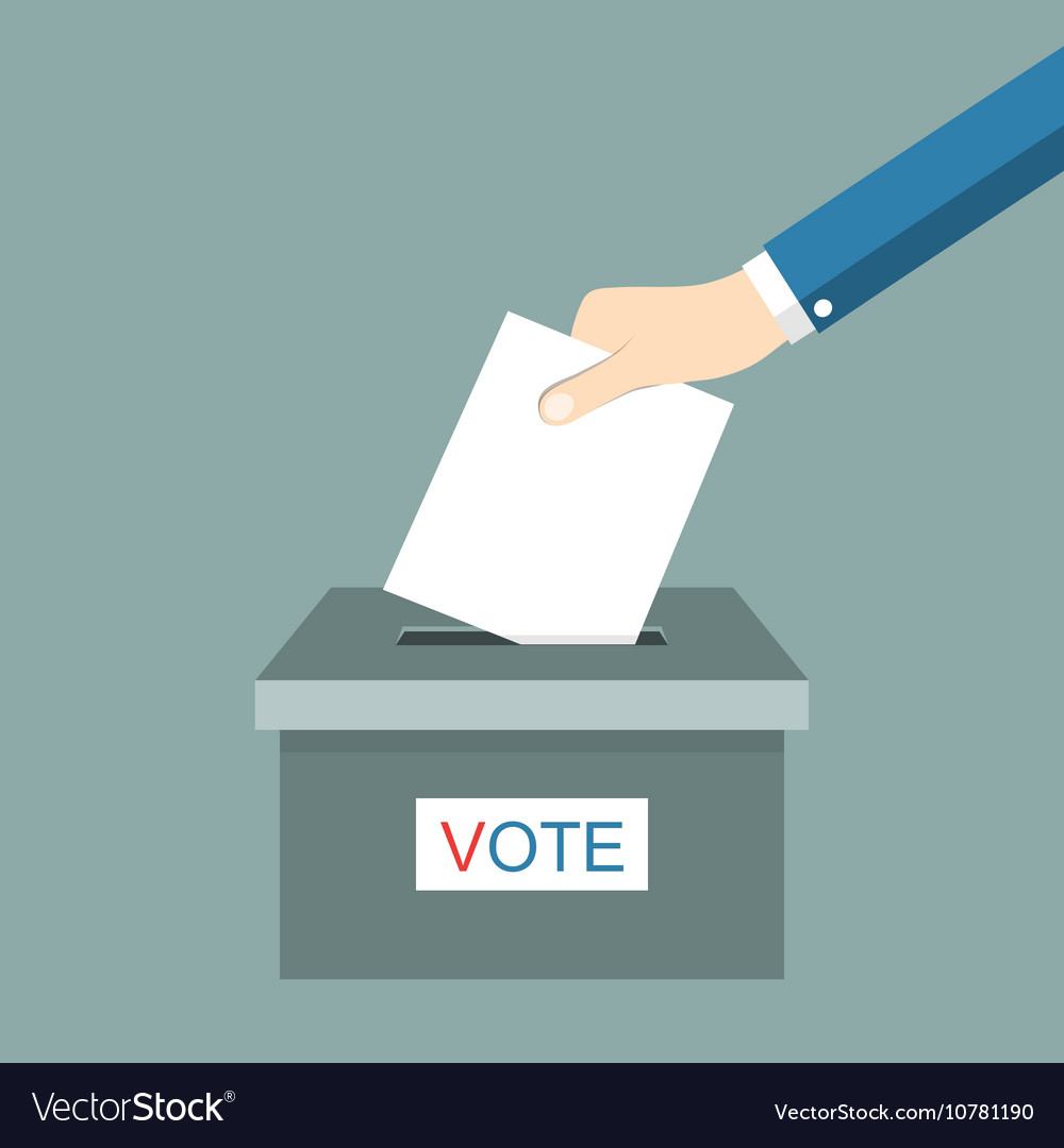 Voting concept picture Royalty Free Vector Image