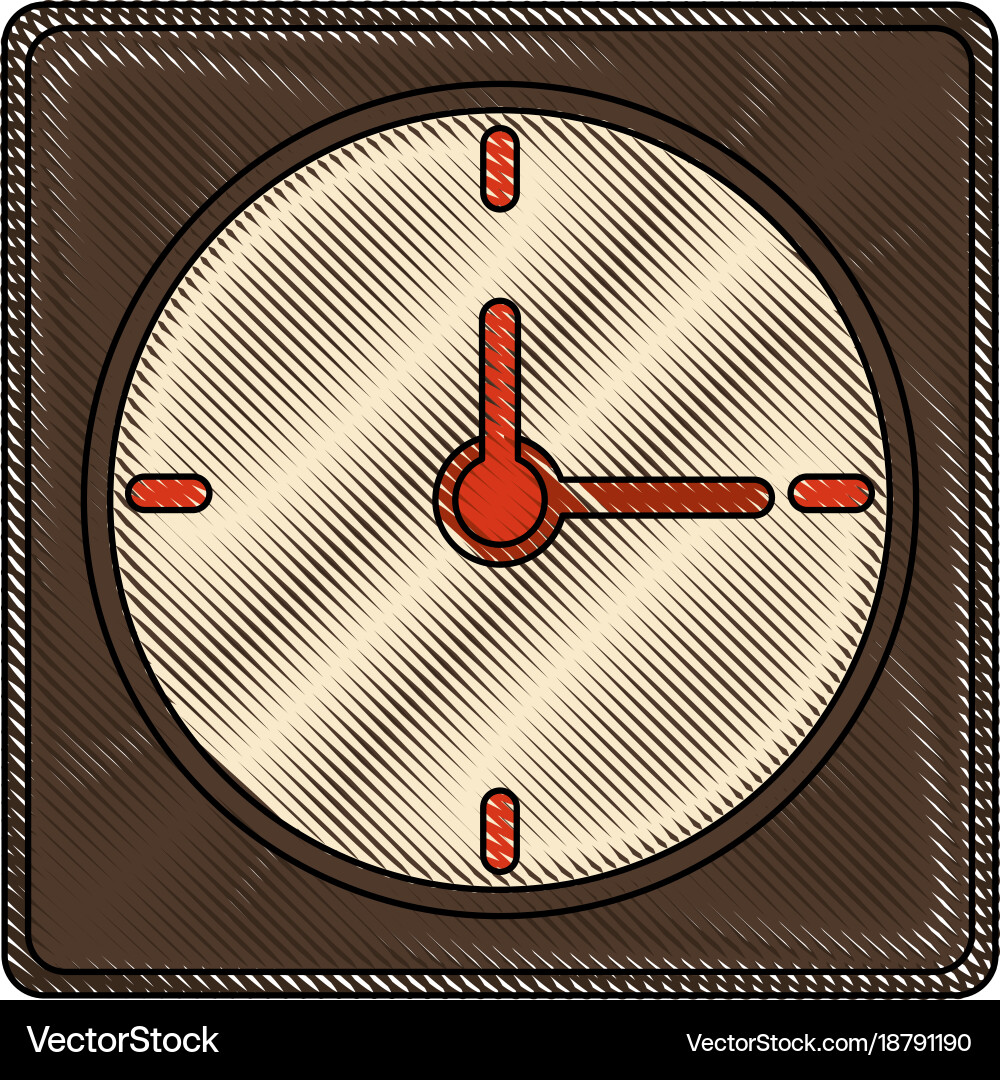 Wall clock isolated Royalty Free Vector Image - VectorStock