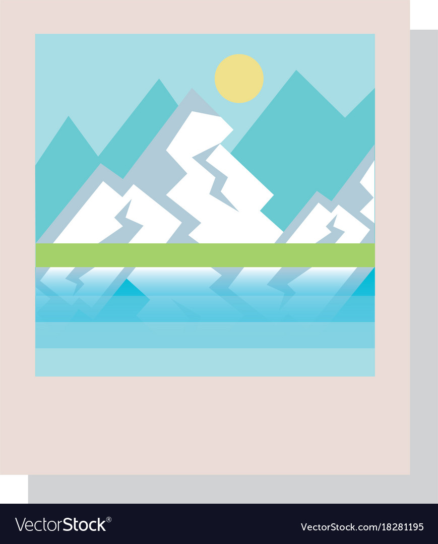 Landscape Snapshot Isolated Icon Royalty Free Vector Image Landscape Snapshot Isolated Icon Royalty Free Vector Image