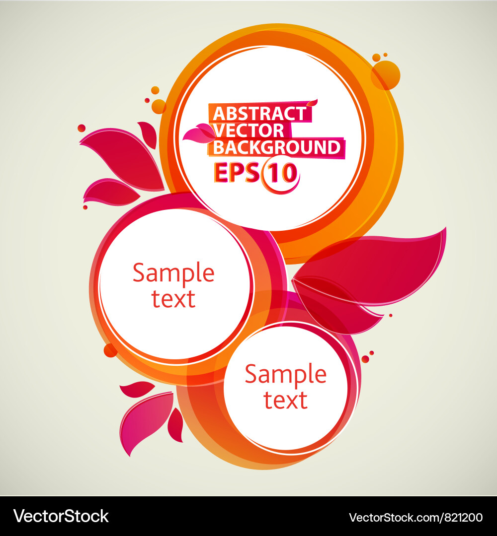 Abstract bubble background Royalty Free Vector Image