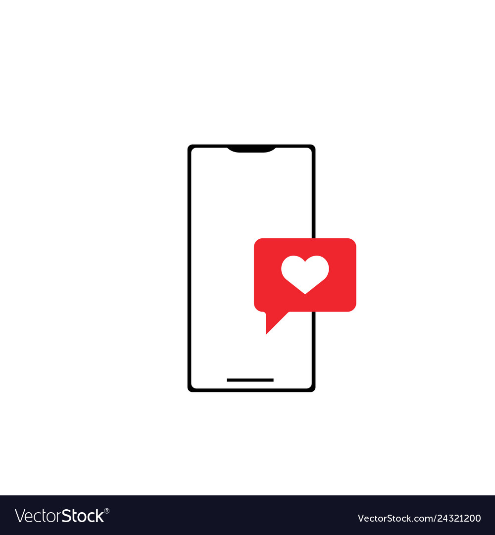 Online dating icon design template isolated