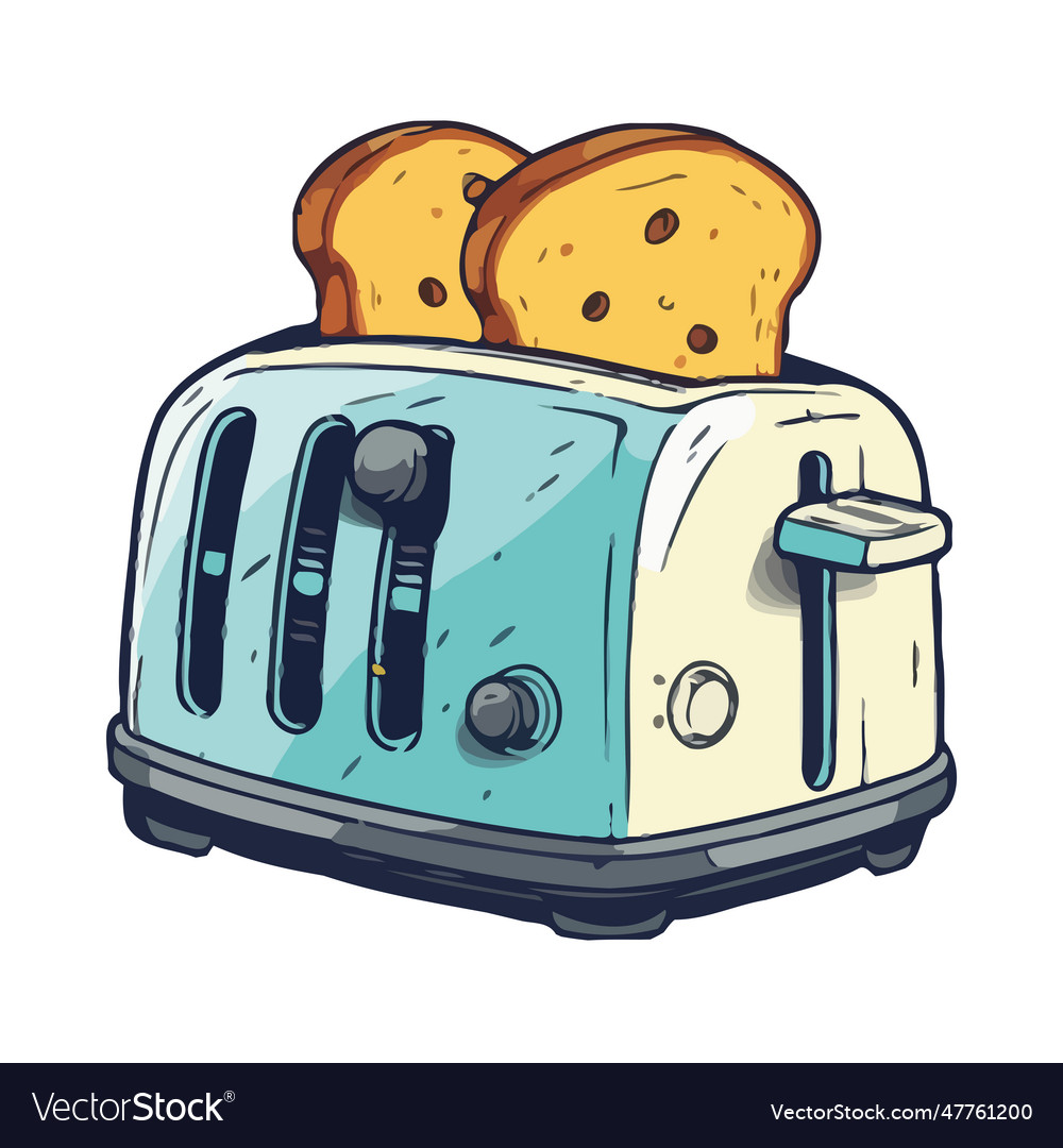 Toasted bread fresh from the kitchen Royalty Free Vector