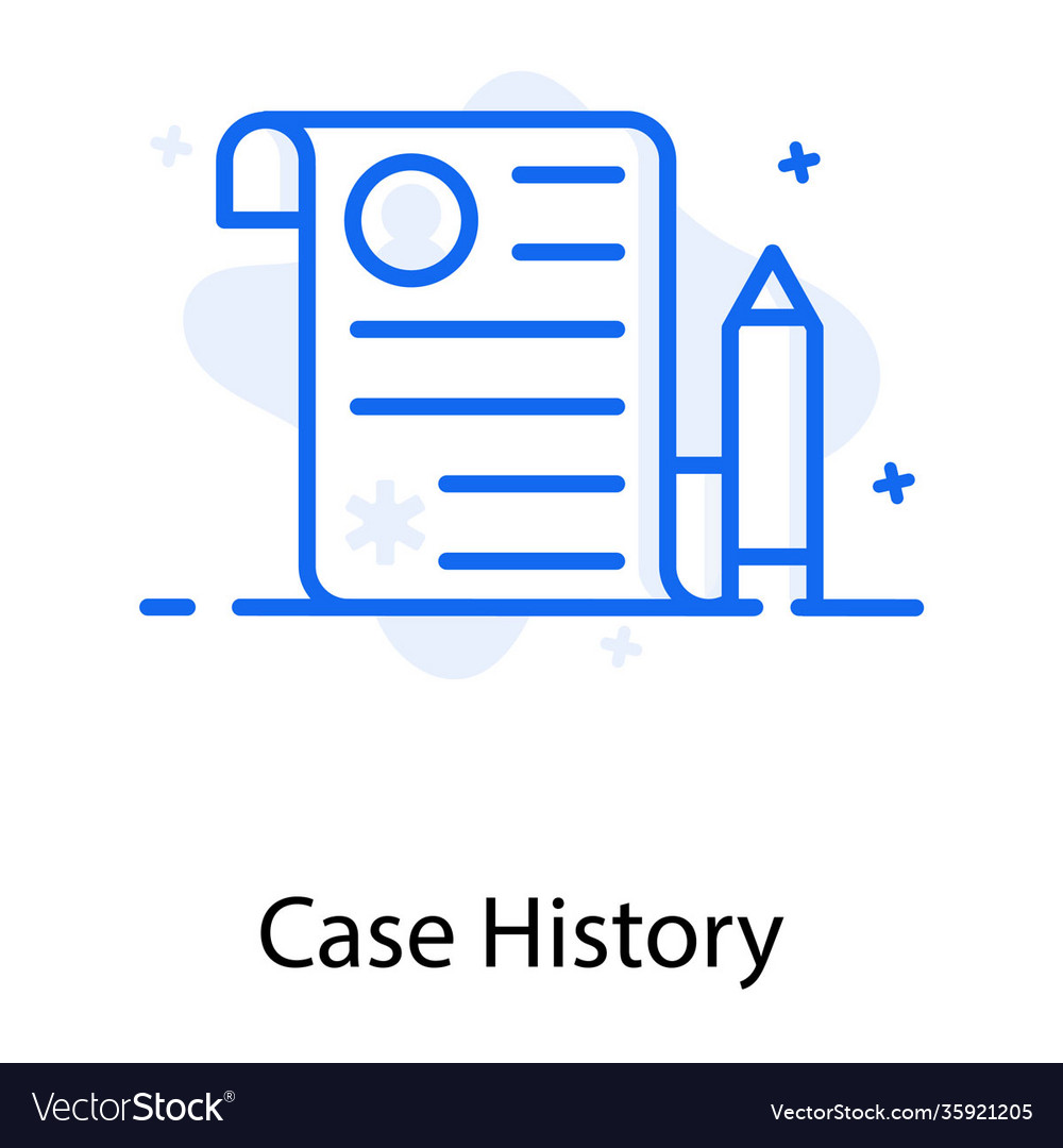 case-history-royalty-free-vector-image-vectorstock