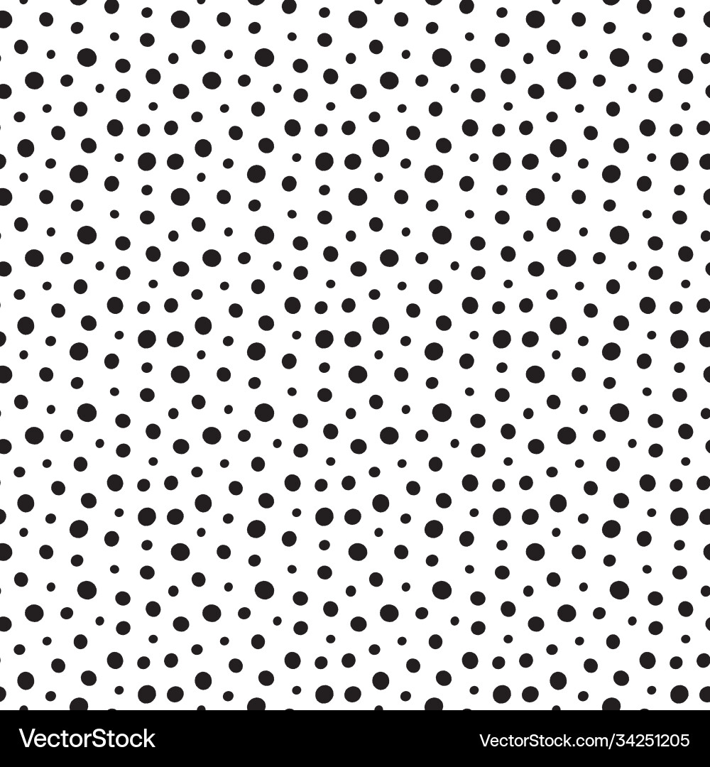 Dot pattern background textured black and white Vector Image