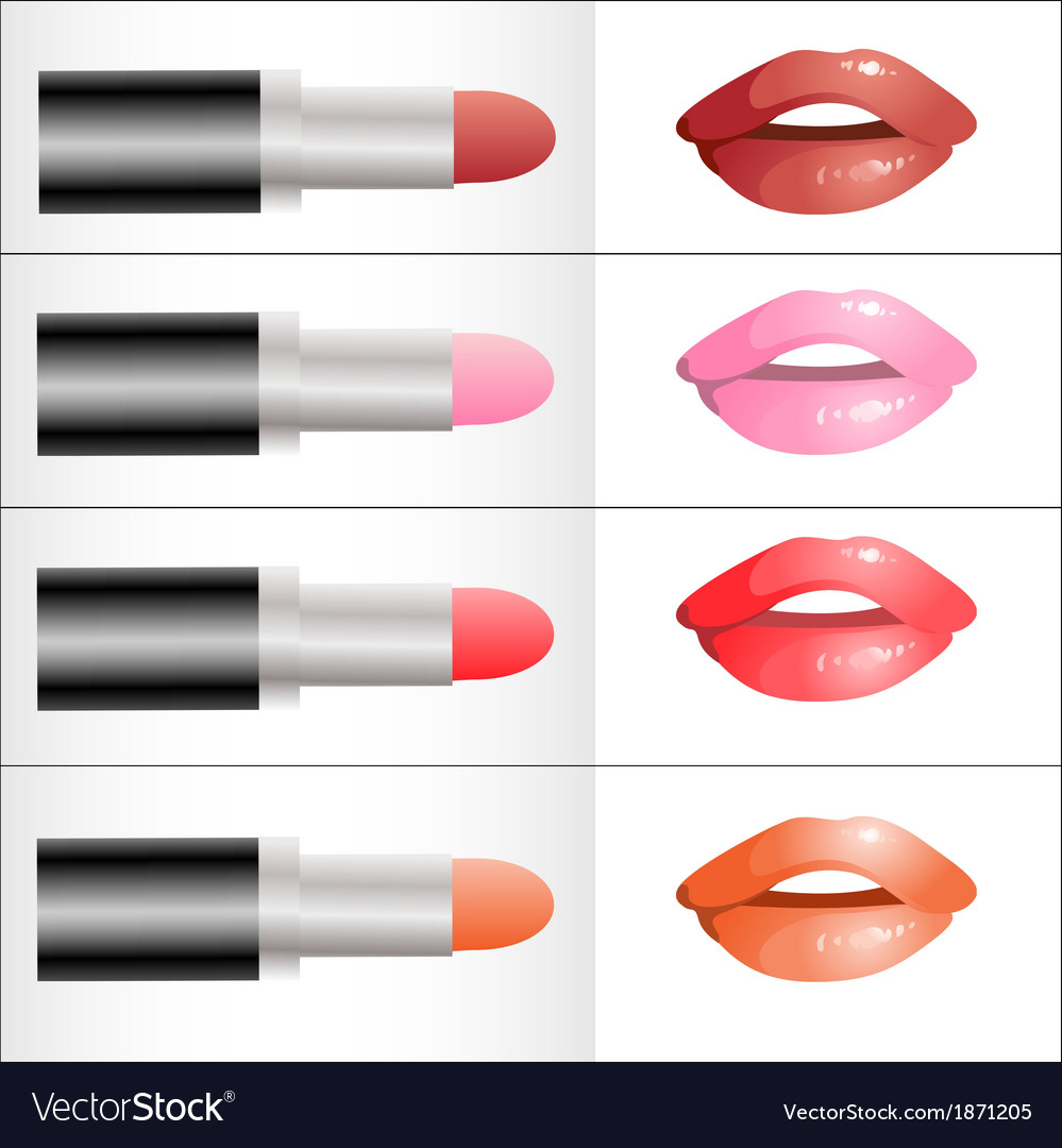 different color lipstick