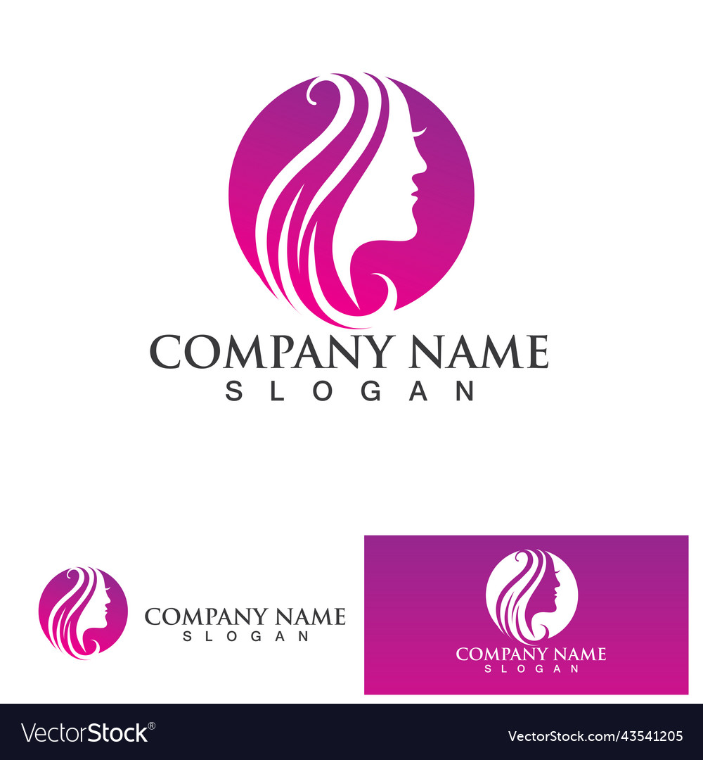 Woman face silhouette Royalty Free Vector Image