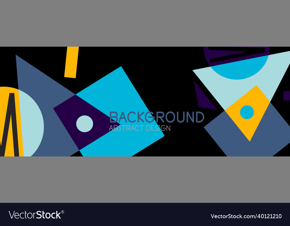 Abstract background with blocks lines geometric Vector Image