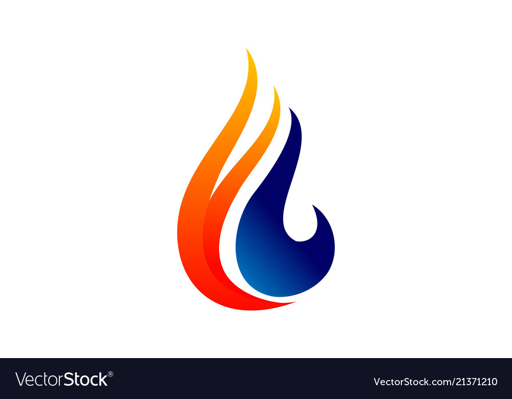 Gas oil logo drop natural logo concept design tem Vector Image