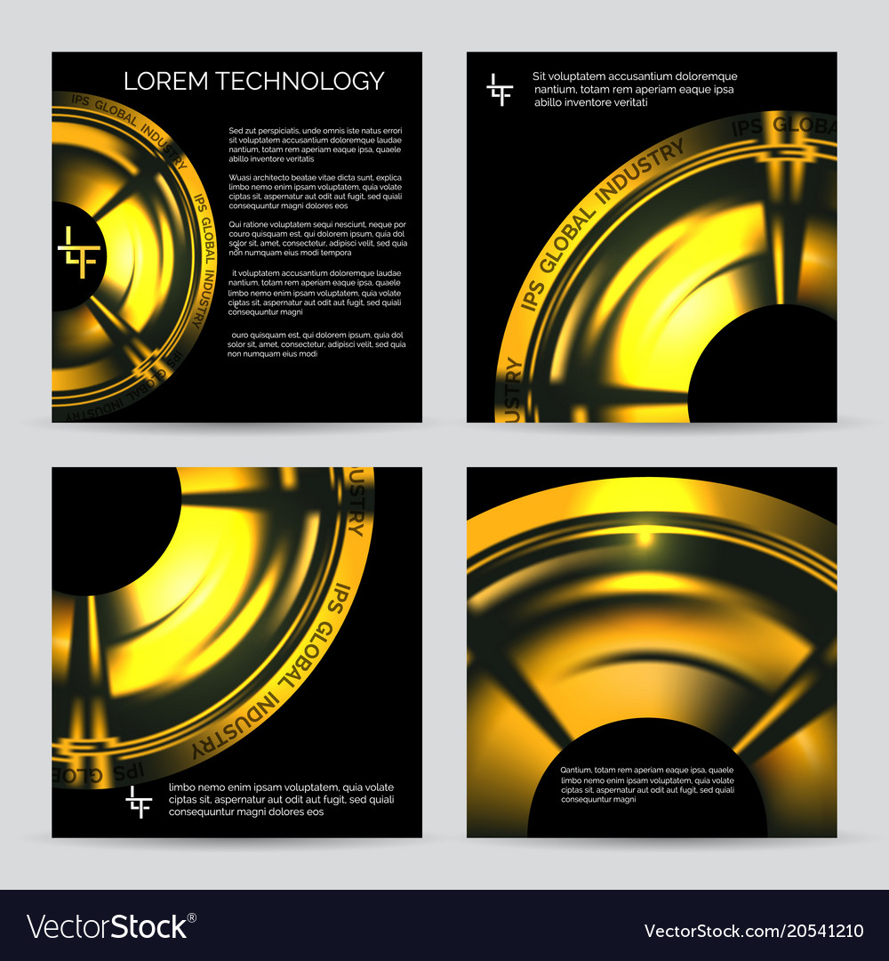 Industrial engineering booklet template Royalty Free Vector