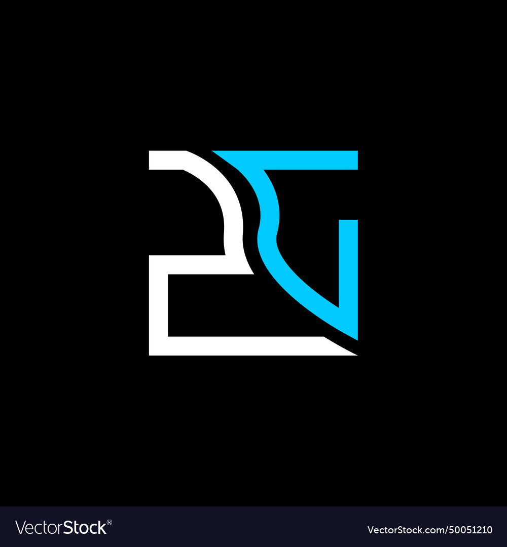 Zl letter logo design zl simple and modern logo Vector Image