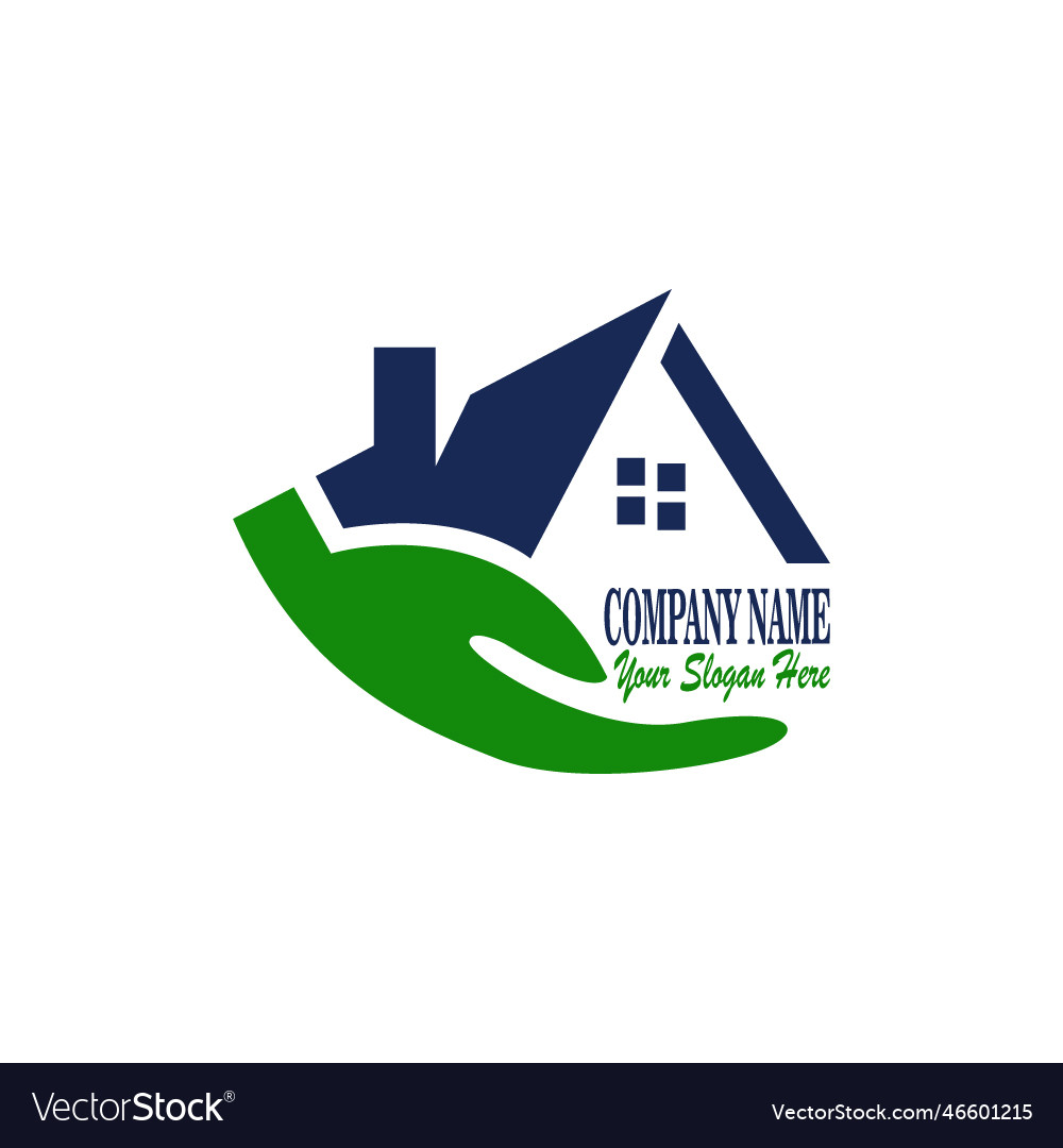 House logo designs concept home leaf logo Vector Image