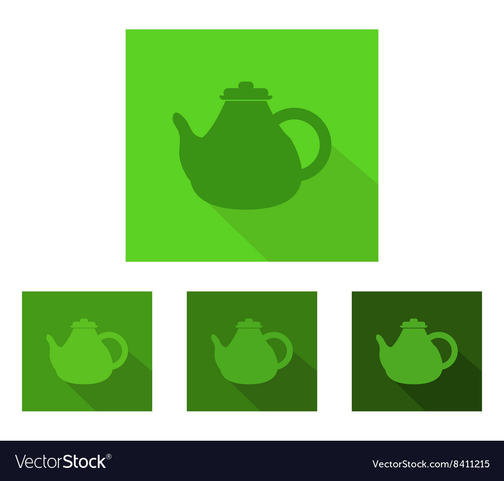 Teapot on white background Royalty Free Vector Image