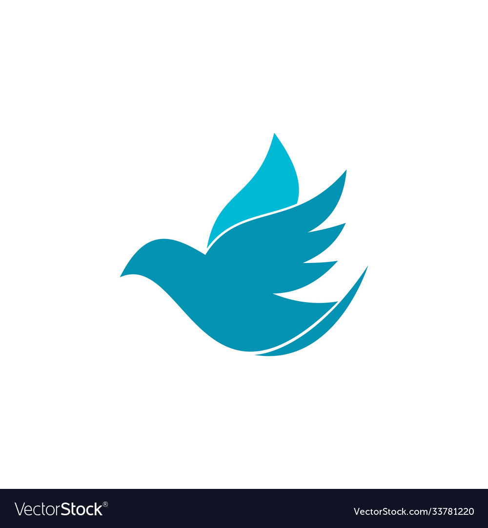 Bird wing dove logo Royalty Free Vector Image - VectorStock