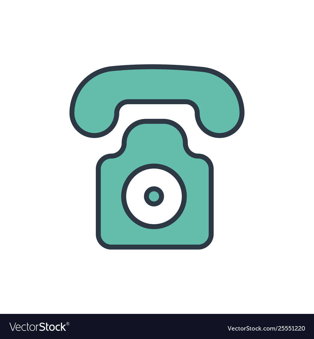 Telephone symbol icon Royalty Free Vector Image