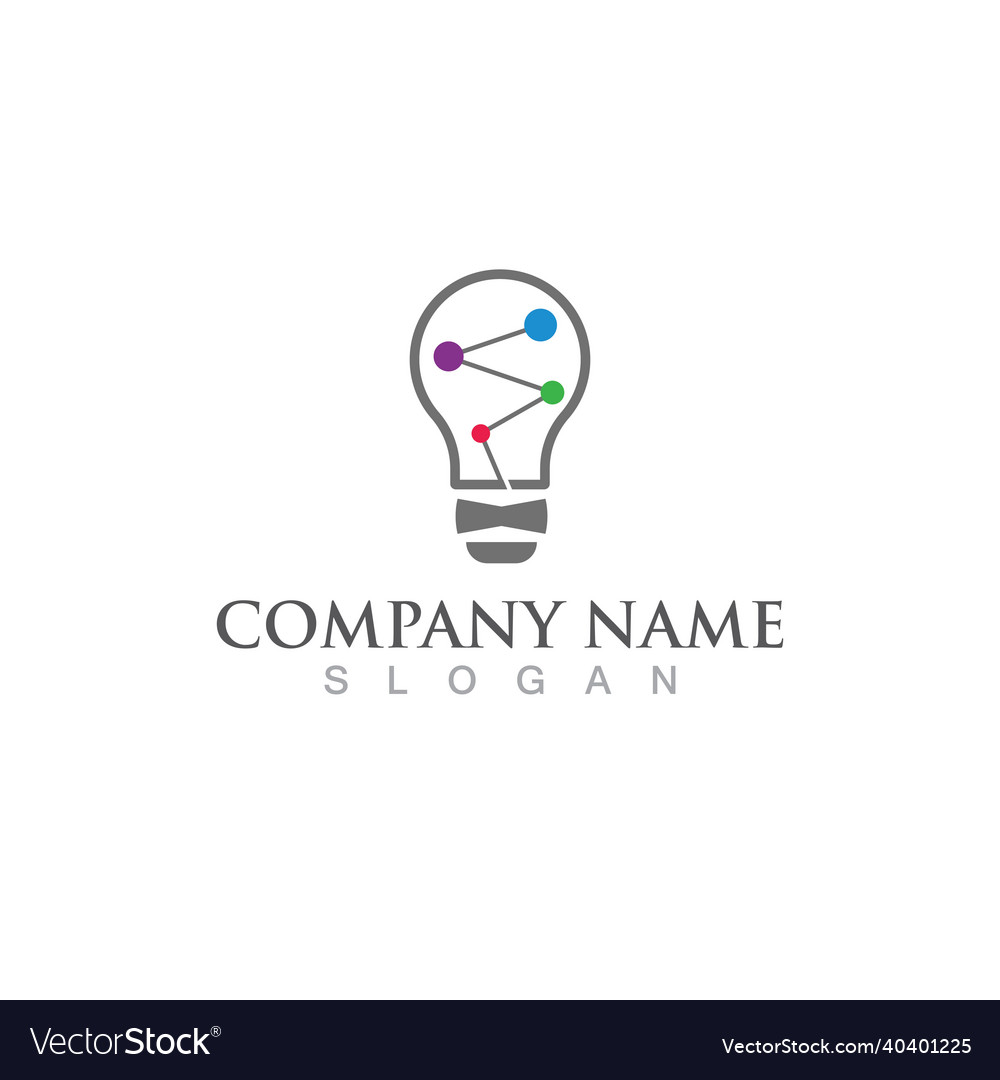 Bulb logo and symbol image Royalty Free Vector Image