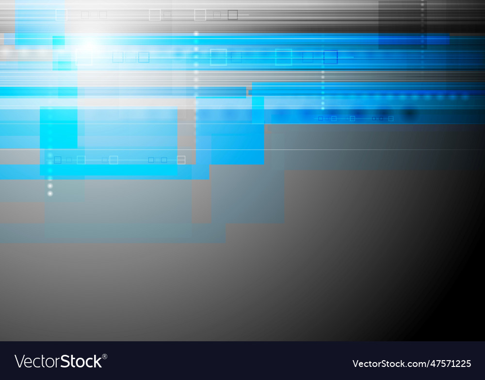 Colourful blue tech backdrop Royalty Free Vector Image