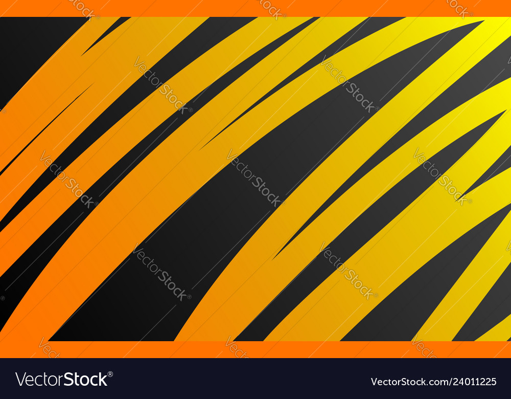 Orange background curve lines vector image Orange background curve lines