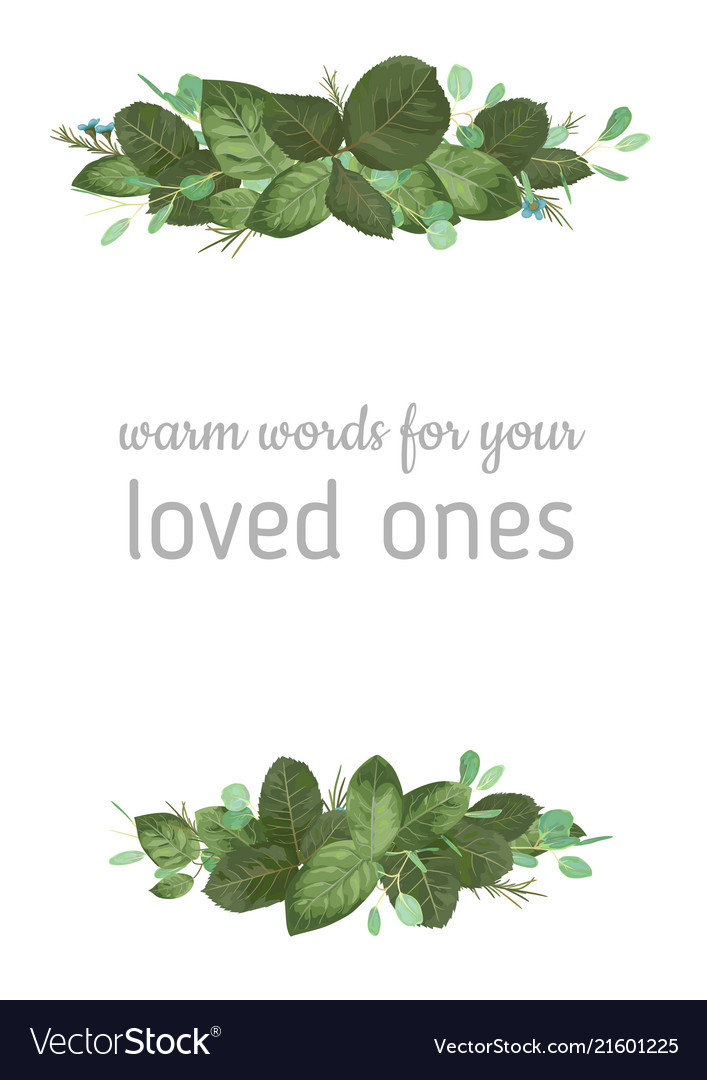 Template Frame Banner Wedding Invitation Vector Image