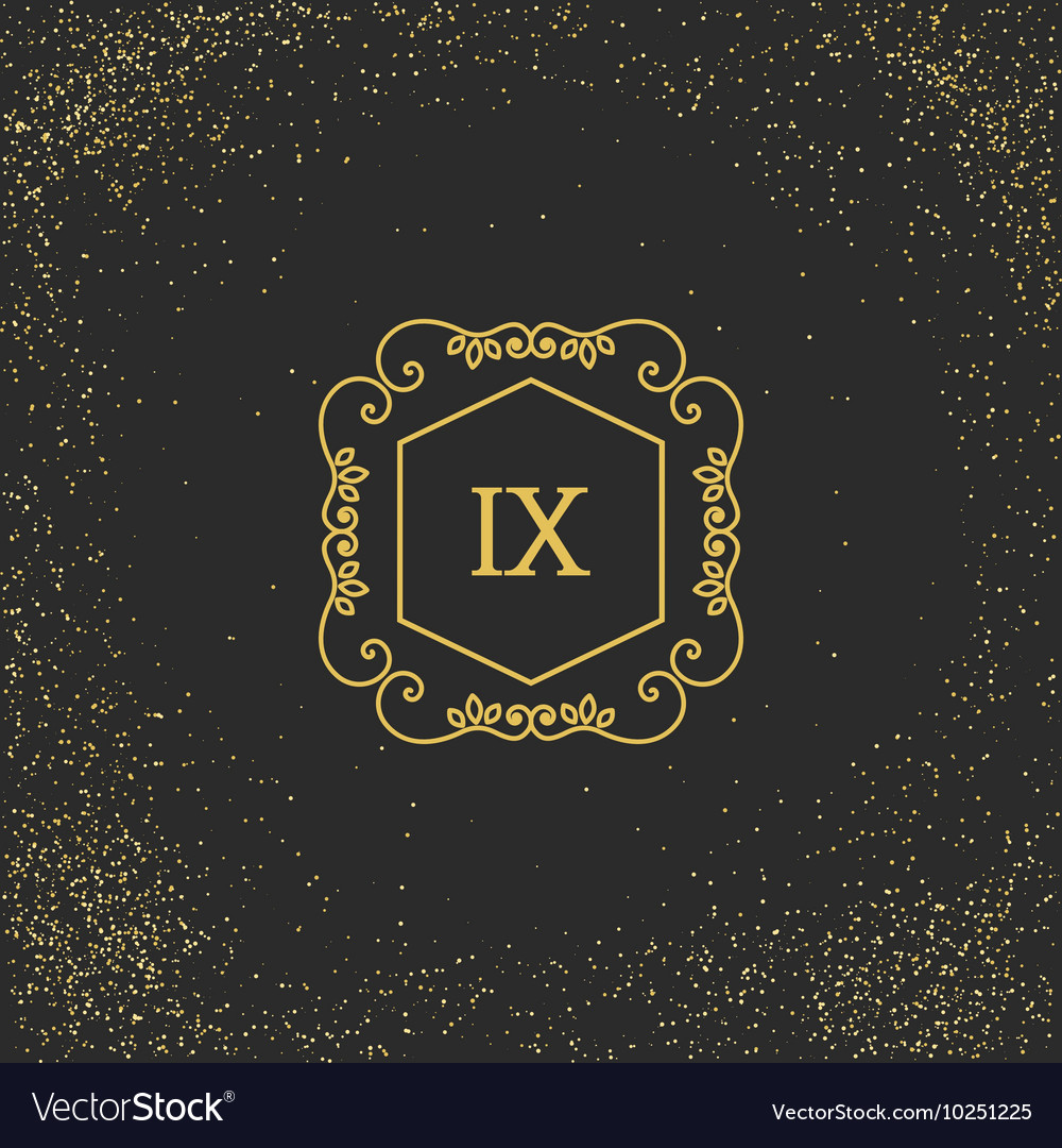 Vintage Monogram Royalty Free Vector Image - VectorStock