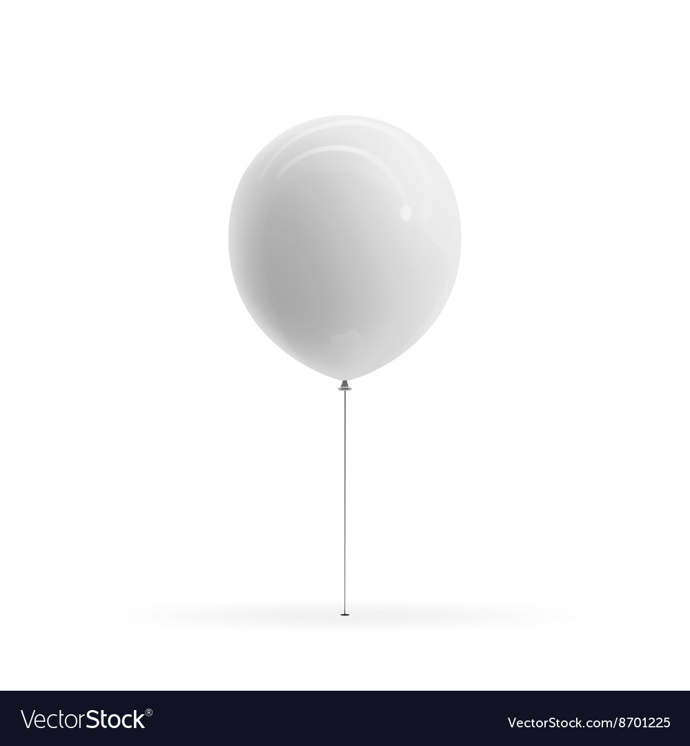 Download White blank Balloon realistic Mockup Royalty Free Vector