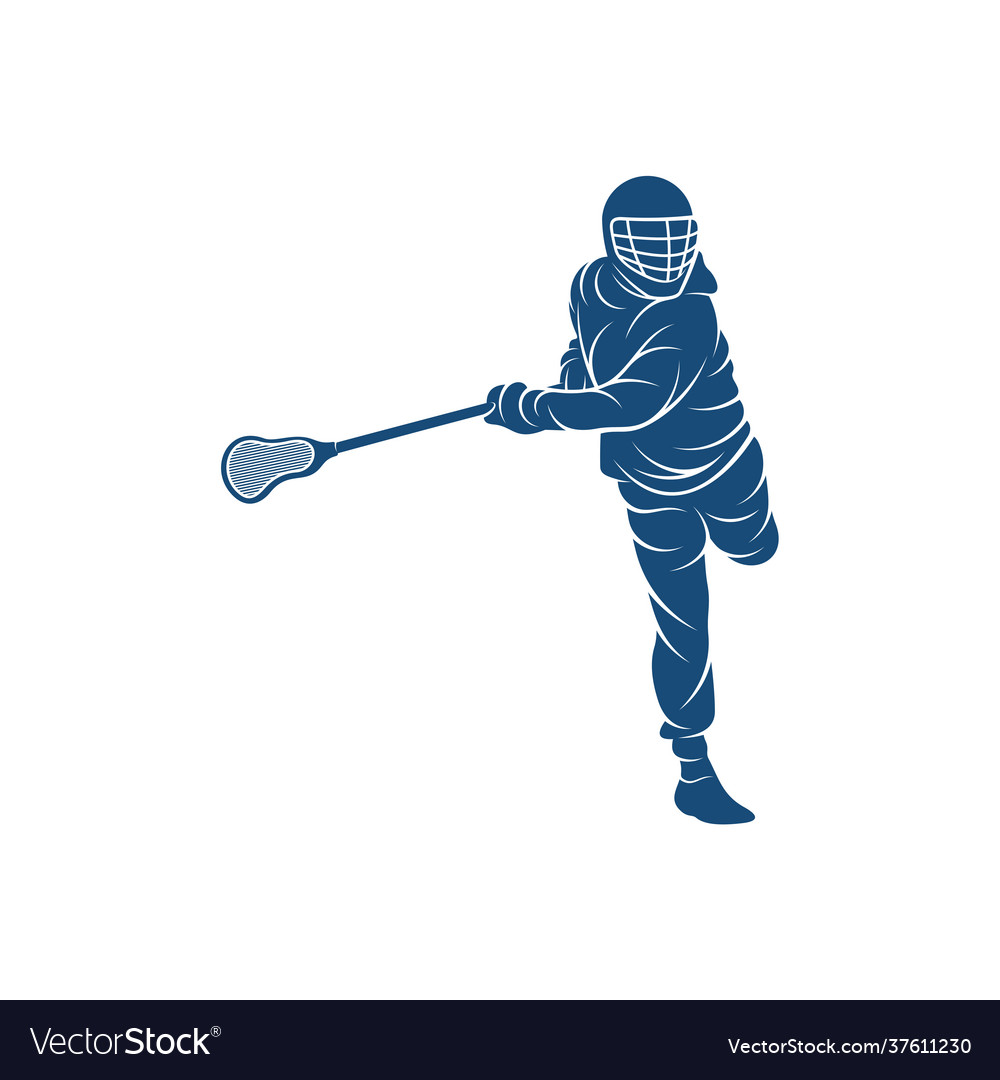 Sport lacrosse design creative logo Royalty Free Vector