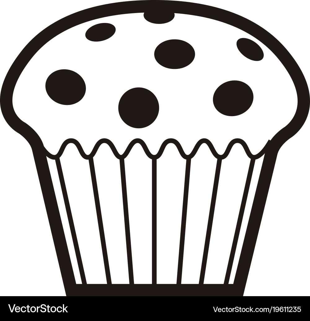 Isolated muffin icon Royalty Free Vector Image