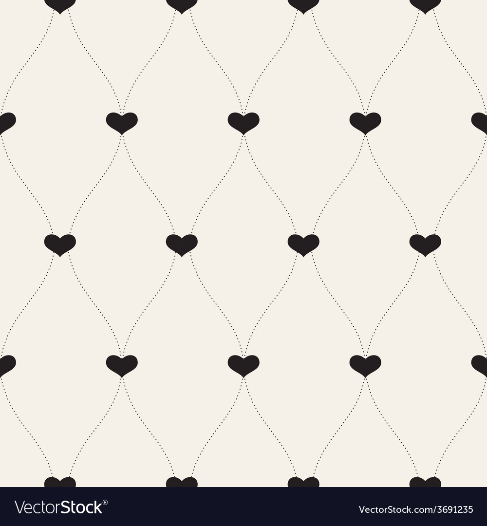 Seamless retro patternbackground for valentines Vector Image