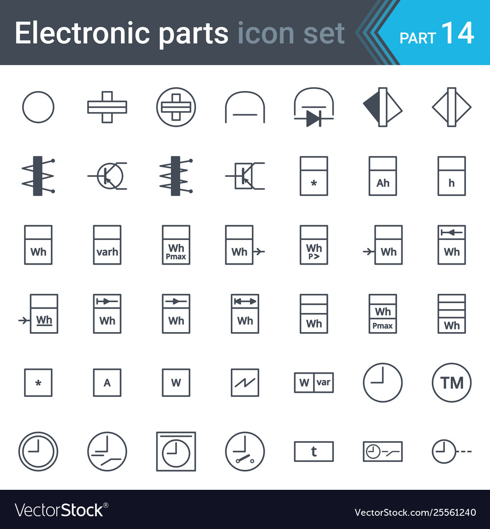 Electrical instrumentation meters recorders Vector Image