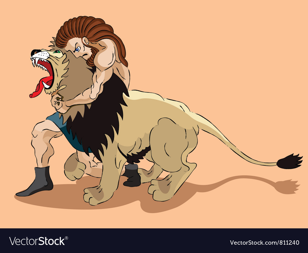 Samson and lion