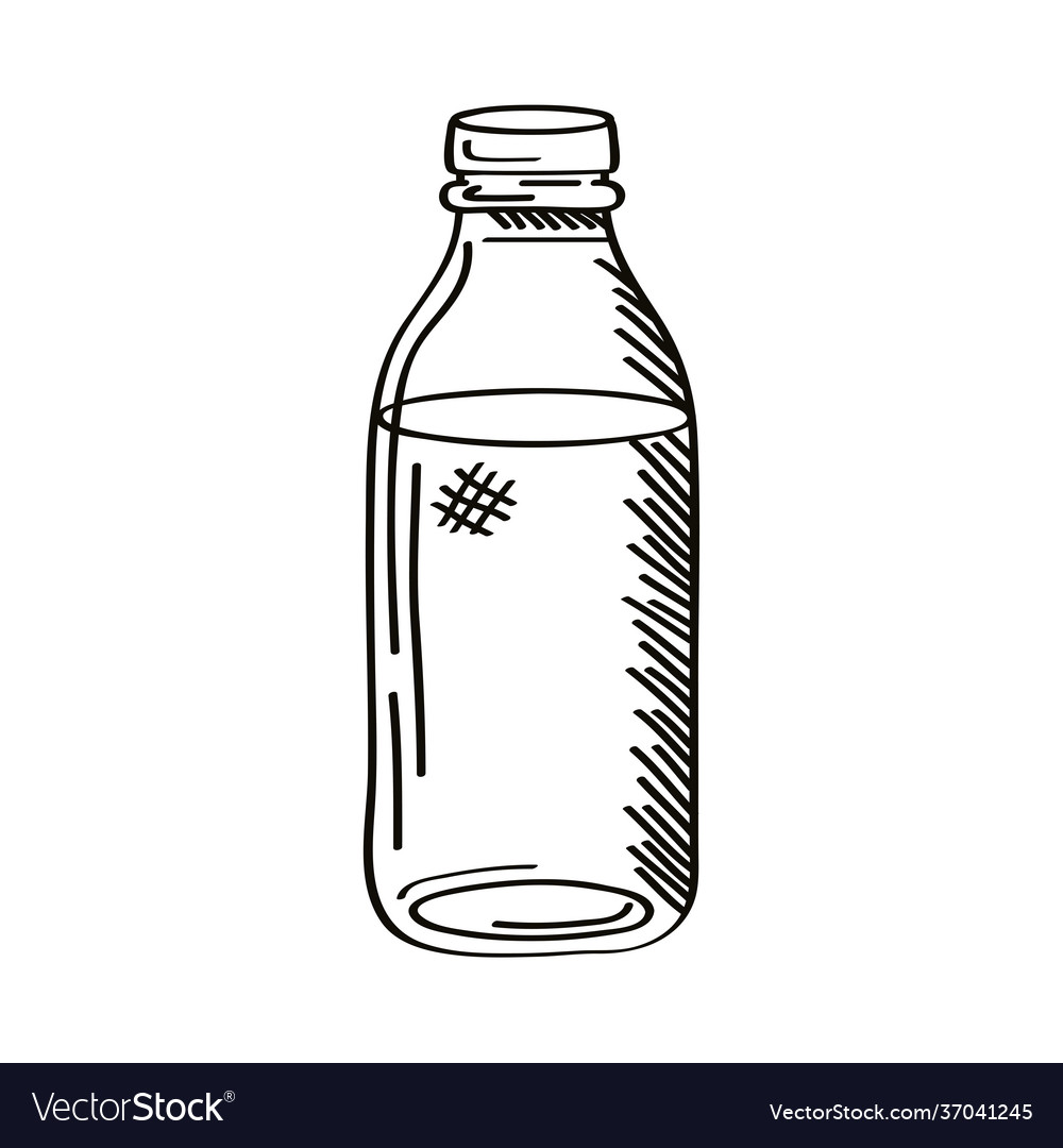 Bottle milk product Royalty Free Vector Image - VectorStock