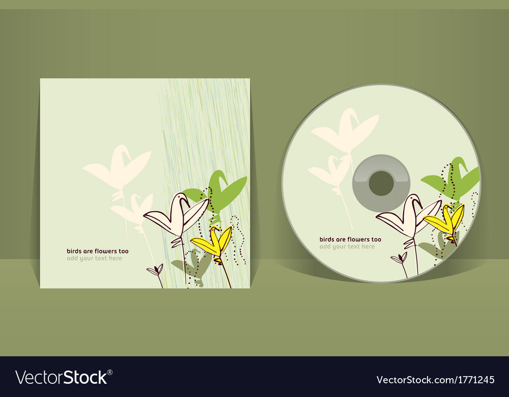 Cd cover design template eps 10 transparencies