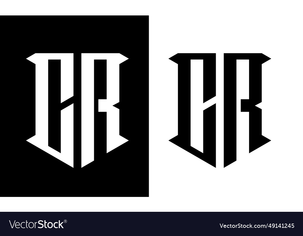 Cr-letter-logoo Royalty Free Vector Image - VectorStock