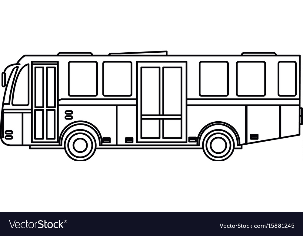 Modern public transport bus city transit shorter Vector Image