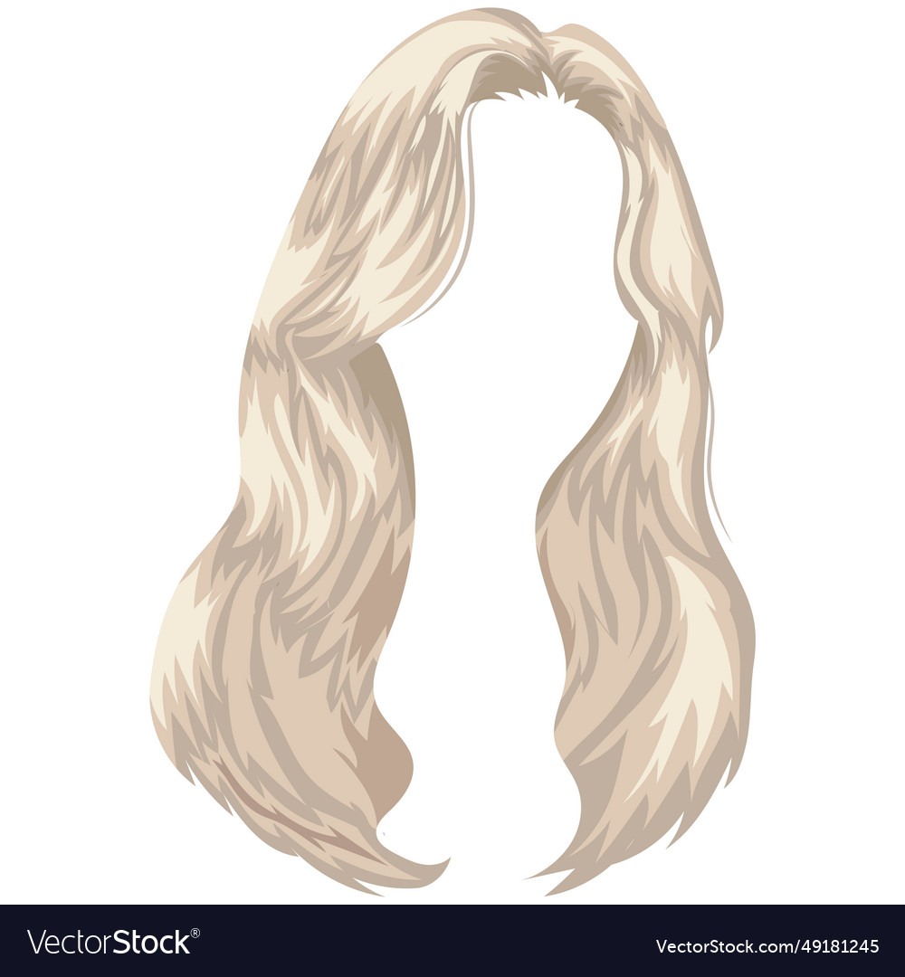 White hair Royalty Free Vector Image - VectorStock