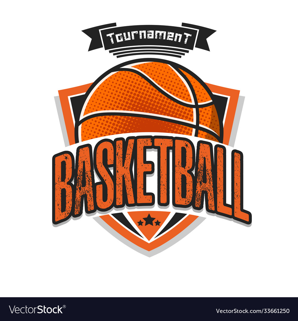 Basketball logo design template Royalty Free Vector Image