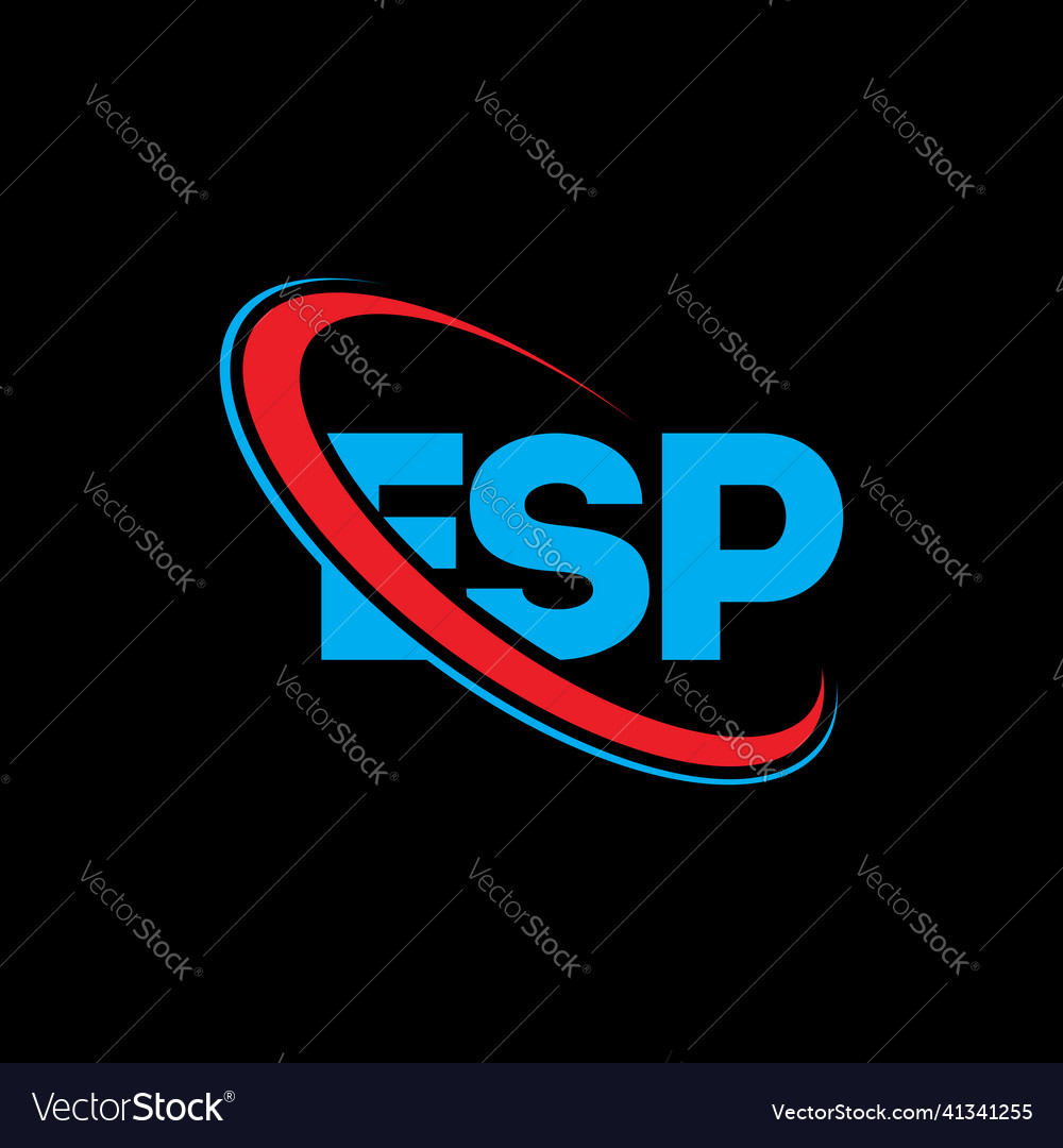 Esp logo letter design Royalty Free Vector Image