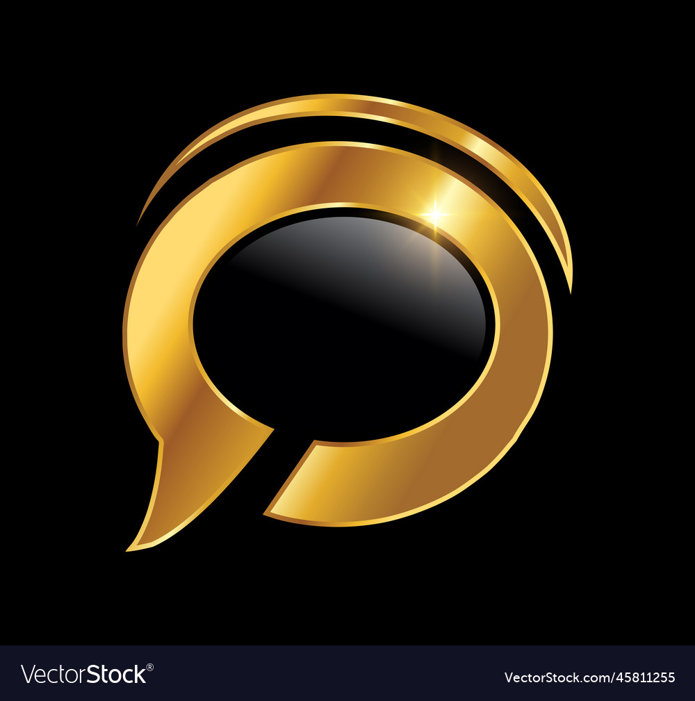 Golden circle chat logo