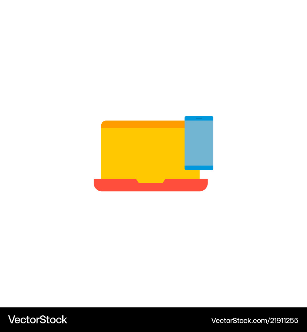 Responsive design icon flat element Royalty Free Vector