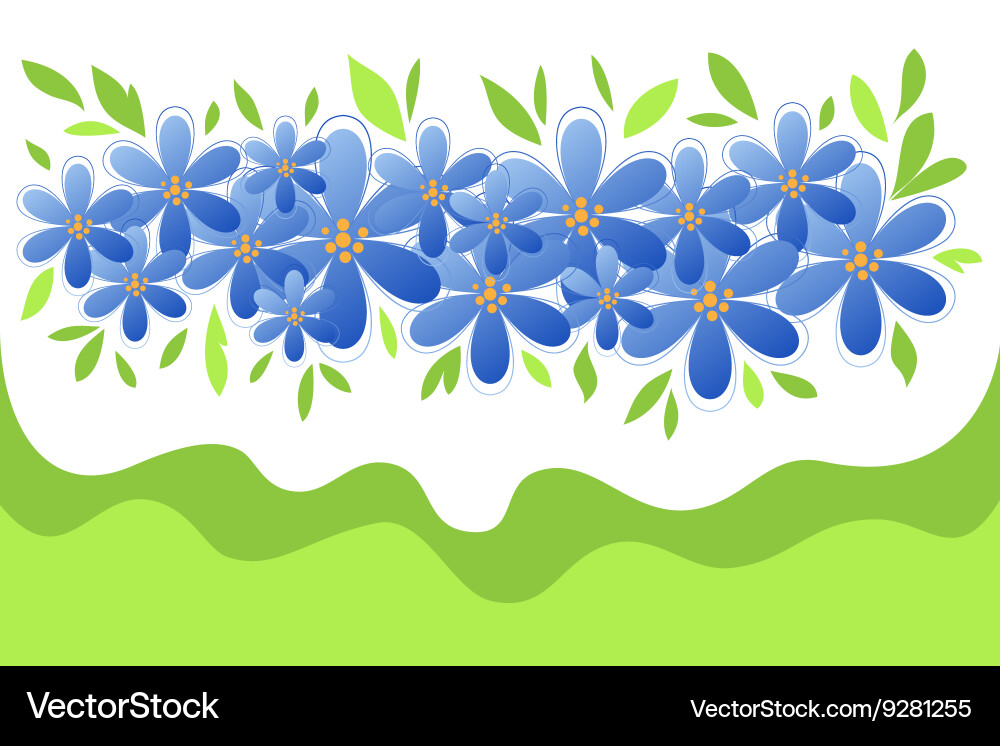Spring flowers Royalty Free Vector Image - VectorStock