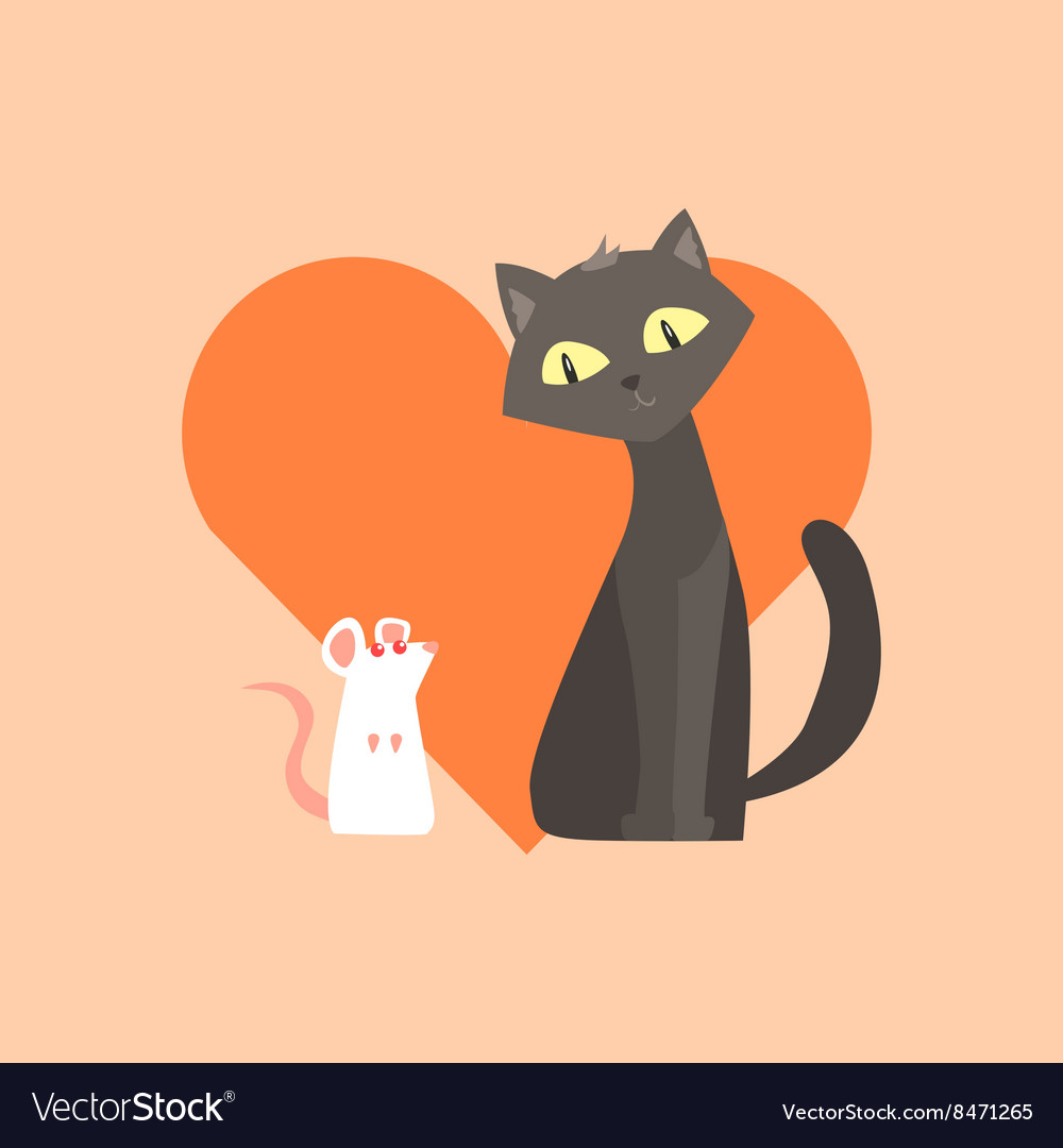 cat-and-mouse-friendship-image-royalty-free-vector-image