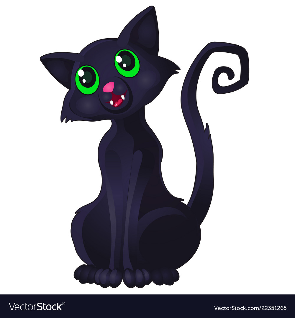 black cats with green eyes