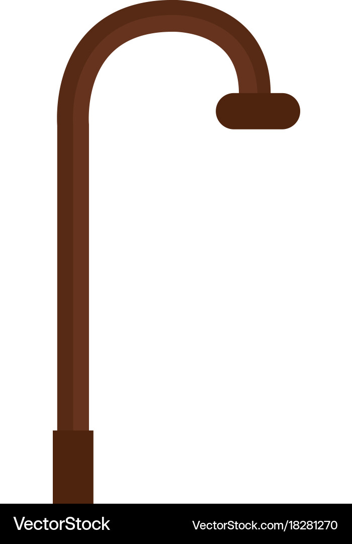 Cane wooden isolated icon Royalty Free Vector Image
