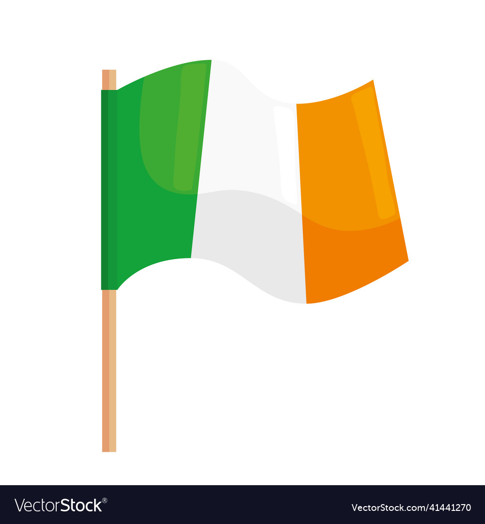 Flag of republic of ireland Royalty Free Vector Image