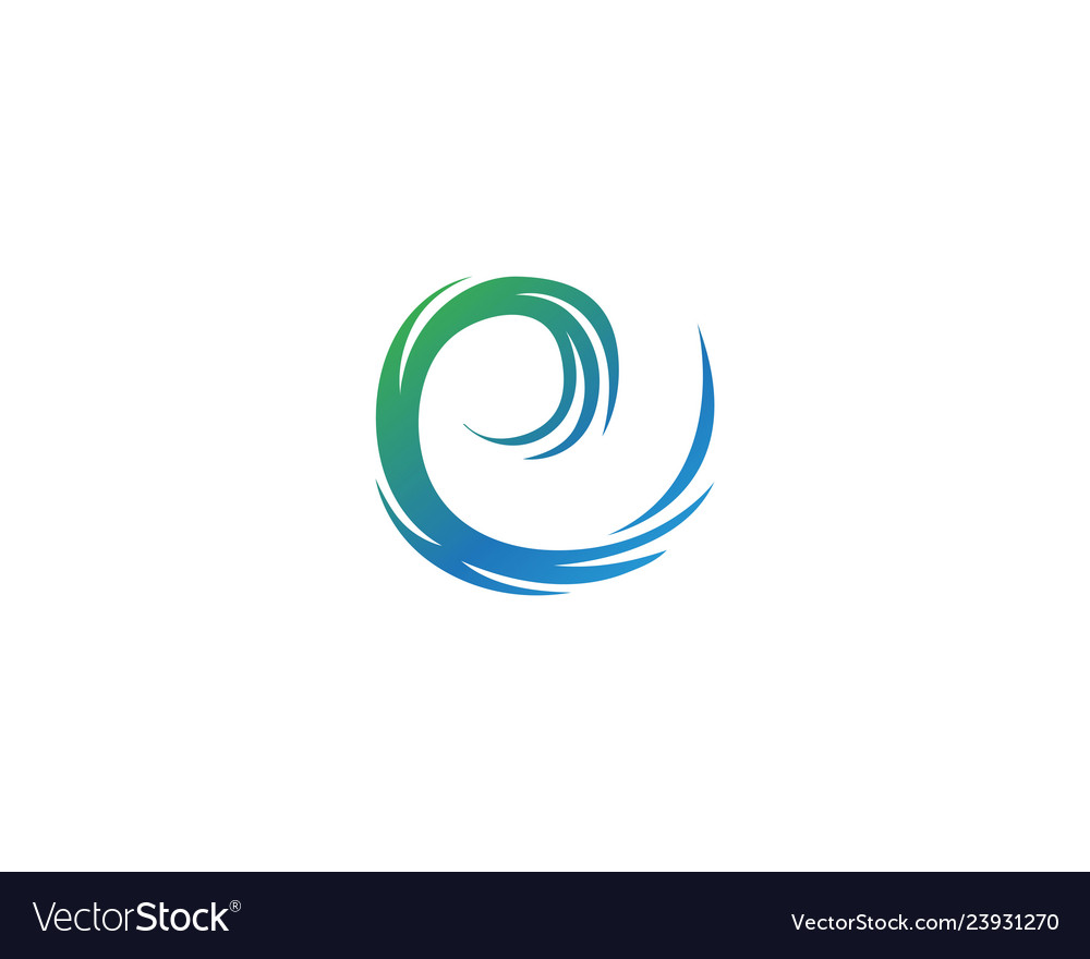 Vortex logo and symbol Royalty Free Vector Image