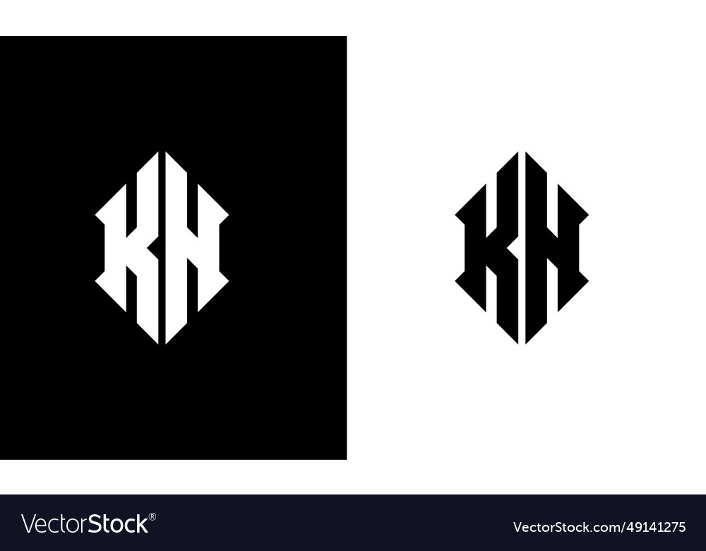 Kh-letter-logo Royalty Free Vector Image - VectorStock