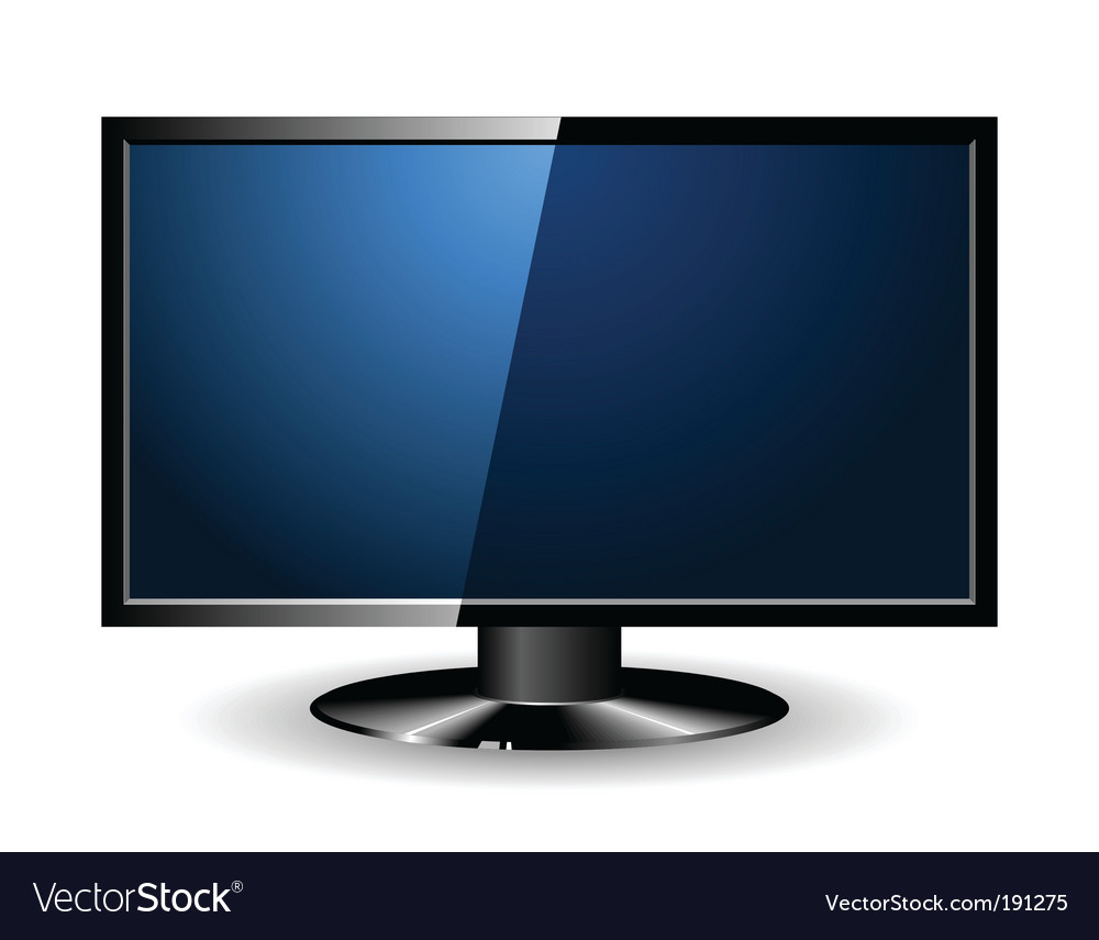 Led monitor Royalty Free Vector Image - VectorStock