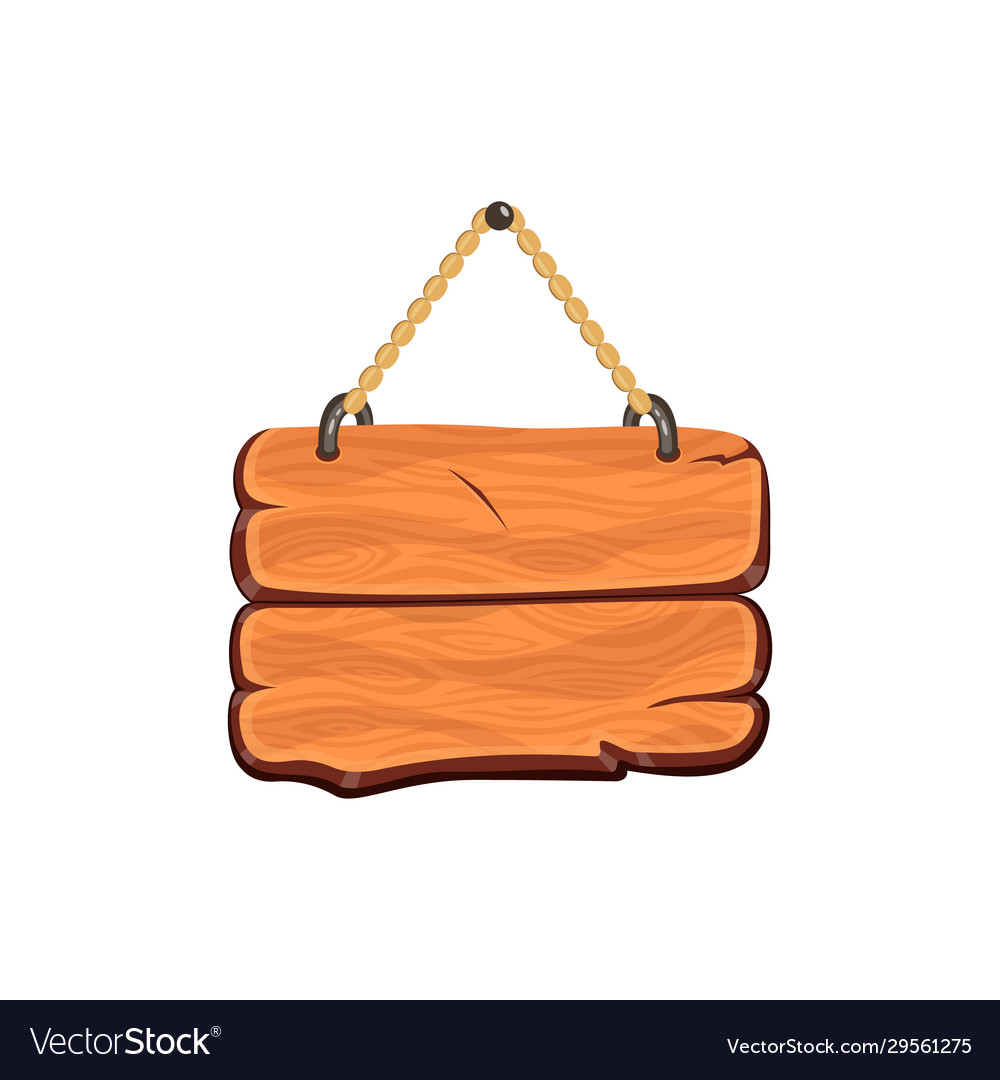 Wood board wooden banner Royalty Free Vector Image