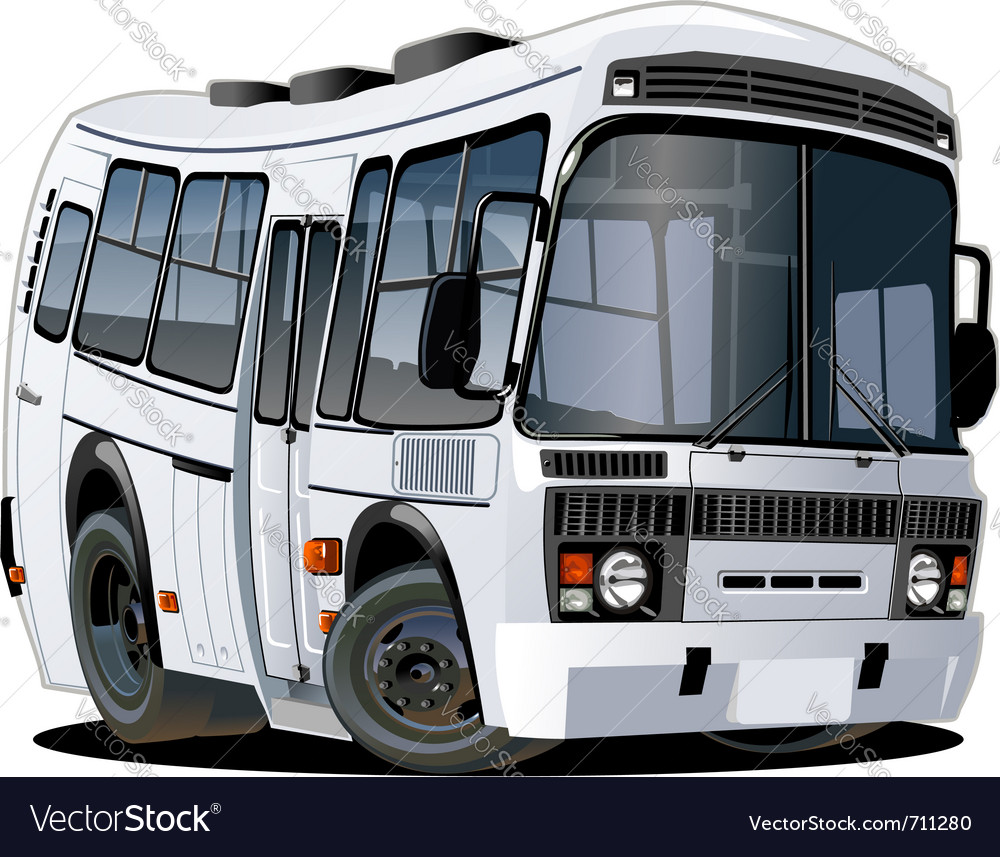 Cartoon bus Royalty Free Vector Image - VectorStock