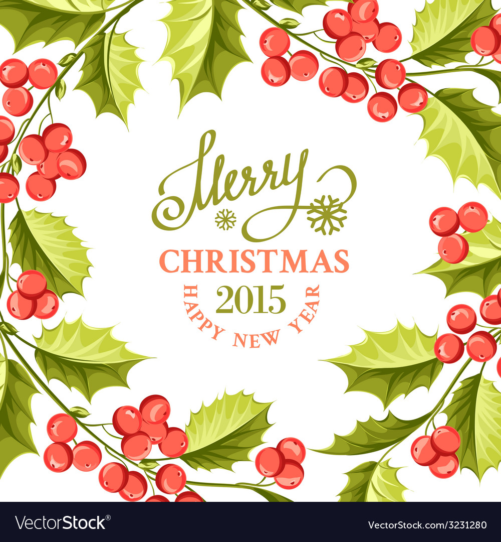 christmas mistletoe border royalty free vector image mistletoe border
