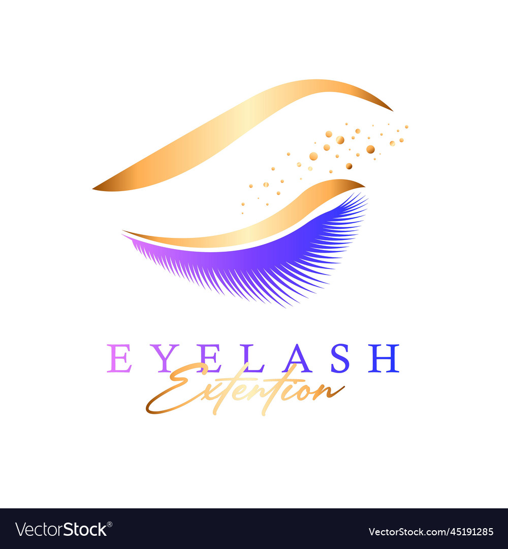 Eyelash logo design Royalty Free Vector Image - VectorStock